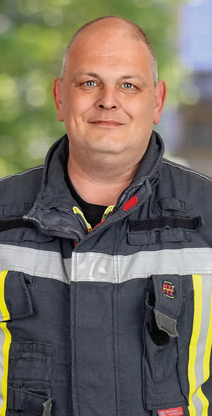 Marco Nolting in fire service turnout gear